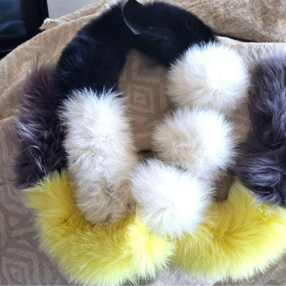 Yves Saloman fur scarf boa made in France